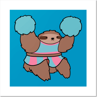 Cheerleader Sloth Posters and Art